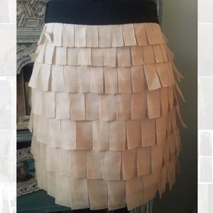 JCrew Silk Ribbon Tab Mini Skirt
